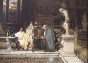 Alma-Tadema, Sir Lawrence A Roman Art Lover (mk23) Spain oil painting artist